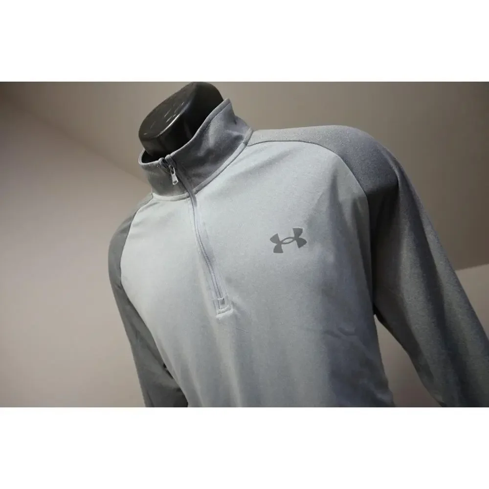 Under Armour 1/4 Zip Jacket Performance Loose‎ Athletic Gray Mens Sz XL